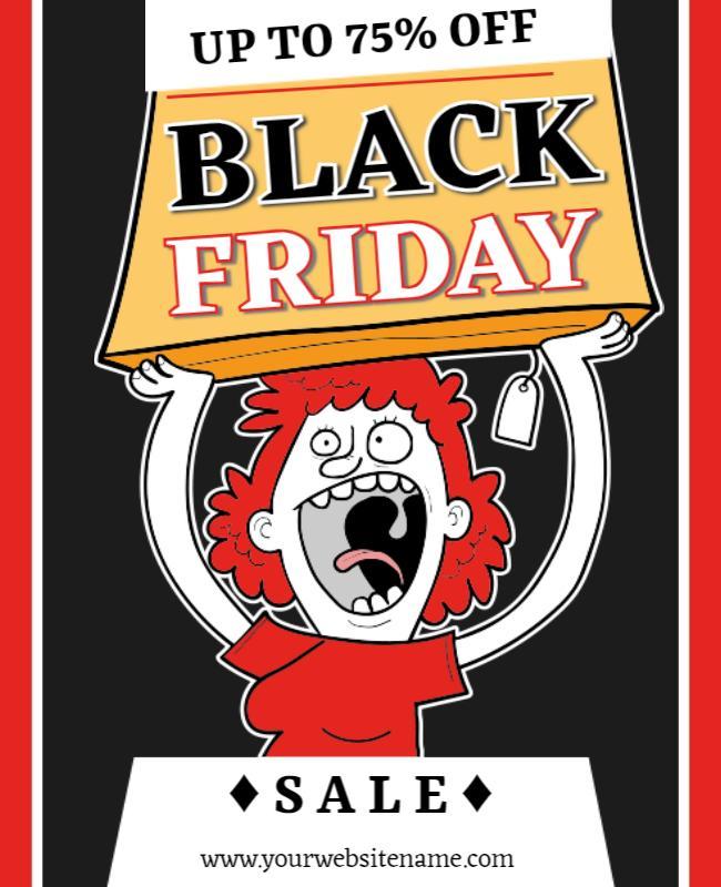 Black Friday Discount Sale Flyer Template