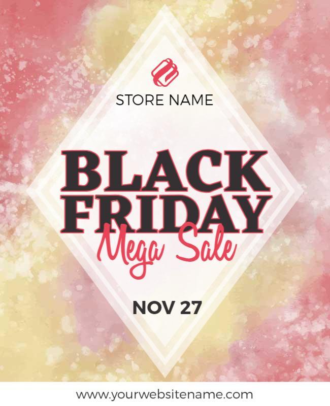 Black Friday Mega Sale Event Flyer Template