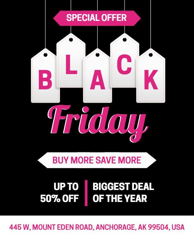 Black Friday Sale Promotion Flyer Template