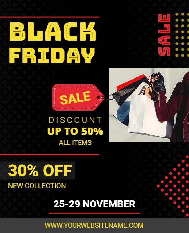 Black Friday Shopping Sale Flyer Template