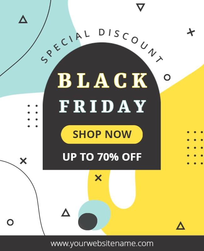 Black Friday Special Discount Sale Flyer Template