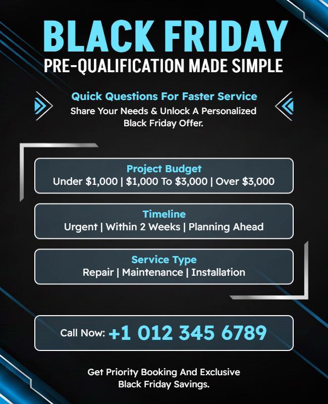 Black Friday Special Offer Promotion Flyer Template