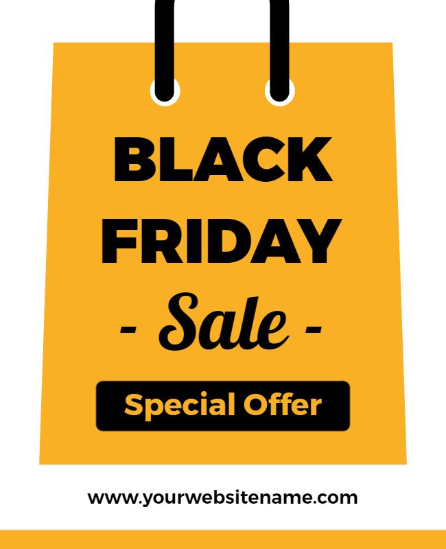 Black Friday Special Offer Sale Flyer Template