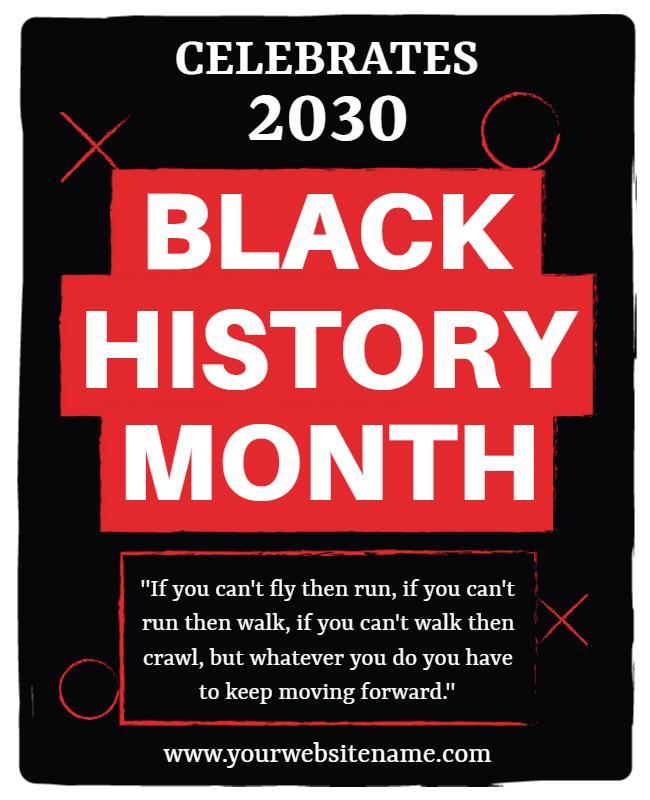 Black History Month Celebrate Flyer Template