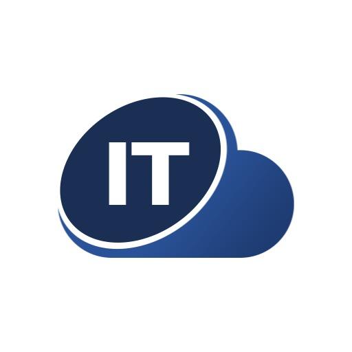 Blue Cloud Design Representing IT Solutions and Services Logo Template