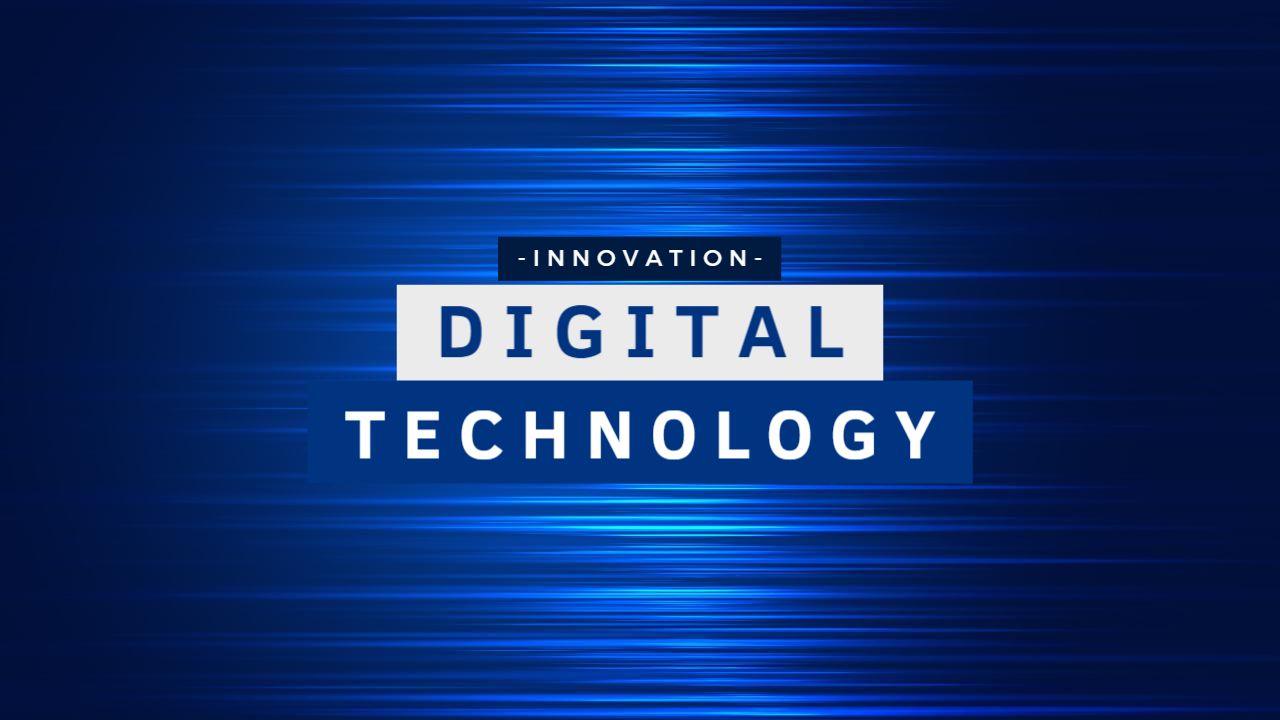 Blue Digital Technology Innovation YouTube Thumbnail Template