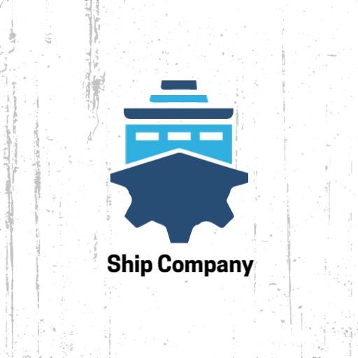 Blue Ship Design Representing Industrial Shipping Sector Logo Template