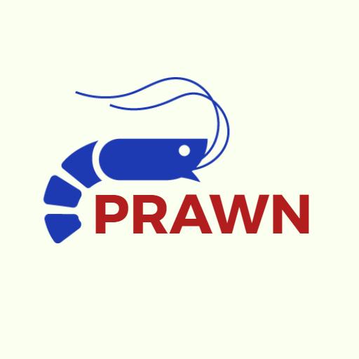 Blue Shrimp Design Symbolizing Fresh Seafood Delicacies Logo Template