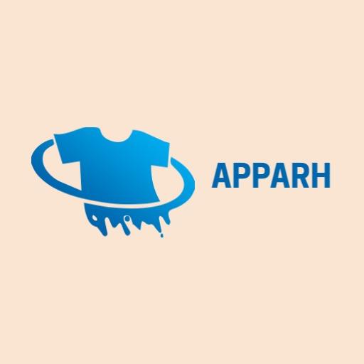 Blue T-Shirt in Motion Representing Cleaning Service Logo Template