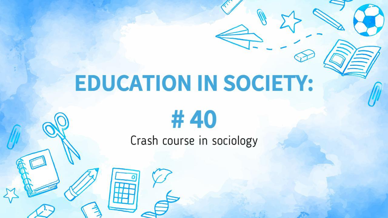 Blue Watercolor Education Sociology Learning YouTube Thumbnail Template