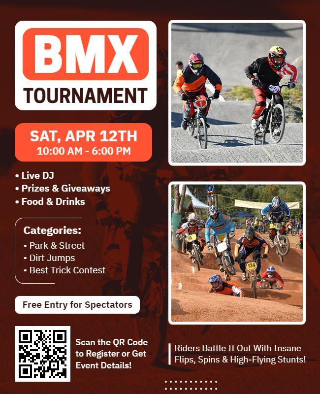 BMX Tournament Competition Flyer Template