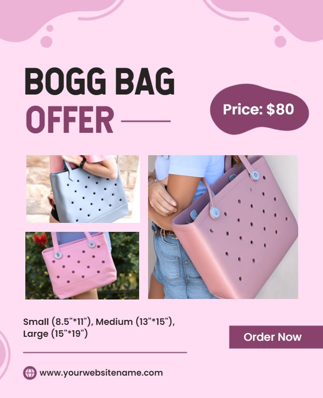 Bogg Bag Special Discount Offer Flyer Template