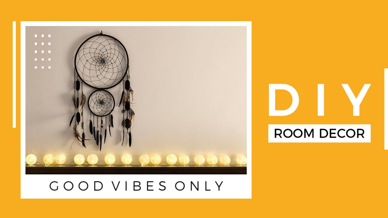 Boho Dreamcatcher Light DIY Room Decor YouTube Thumbnail Template