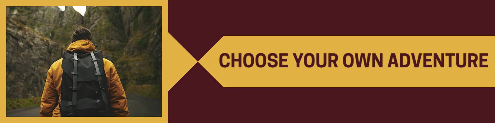 Bold Adventure Theme with Autumn Colors LinkedIn Banner Template