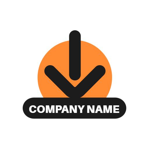 Bold Black and Orange Design for Installation Services Logo Template