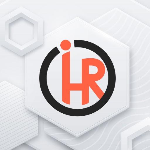 Bold Black and Orange Human Resources Identity Logo Template
