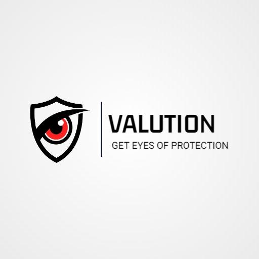 Bold Black and Red Shield Logo for Company Protection Logo Template