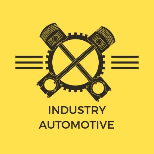Bold Black and Yellow Pistons Transforming Automotive Industry Logo Template