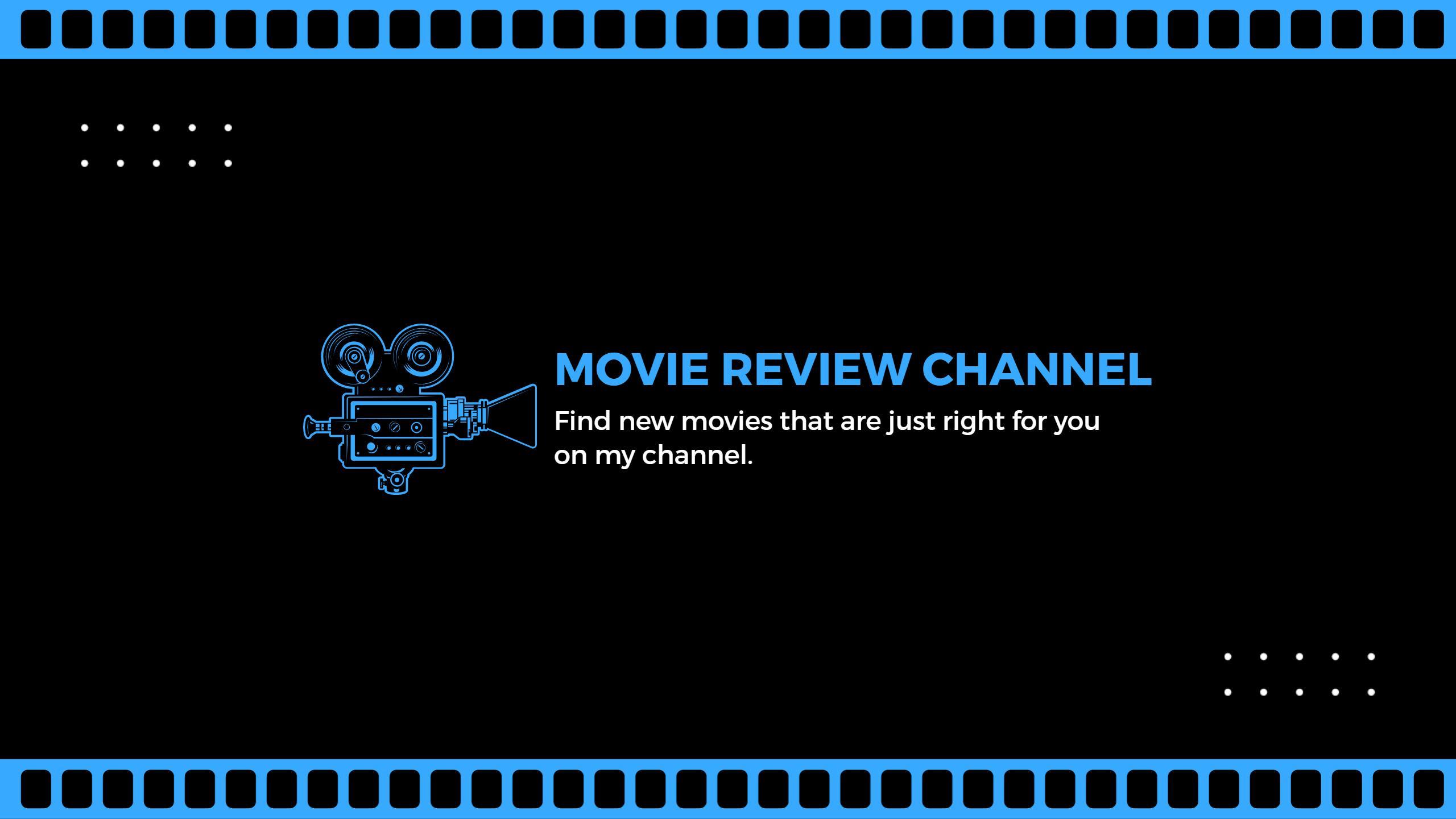 Bold Black Background with Film Icons for YouTube Banner Template