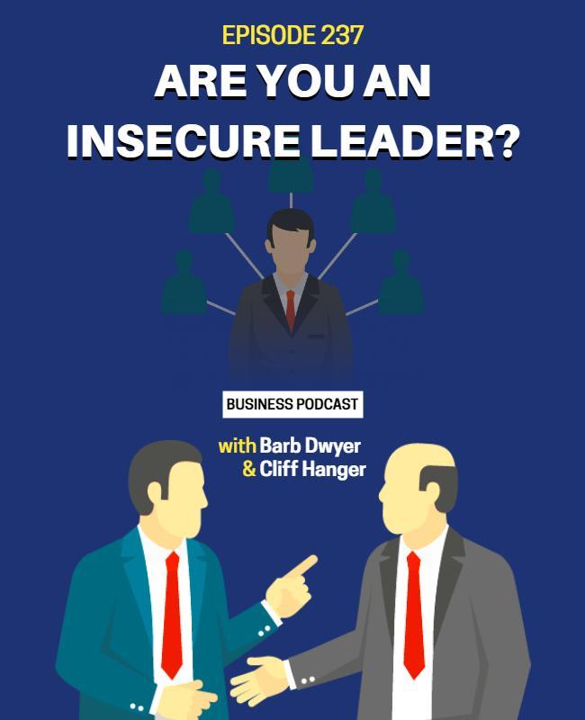 Bold Blue Business Leadership Podcast Discussion Poster Template