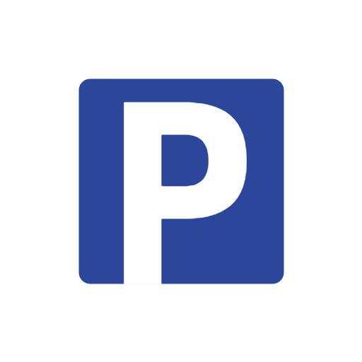 Bold Blue P Design Highlighting Unique Alphabet Style Logo Template