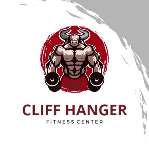 Bold Cartoon Bull Design Promoting Fitness Center Logo Template