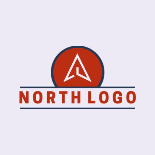 Bold Circular Design Representing Northern Exploration North Logo Template