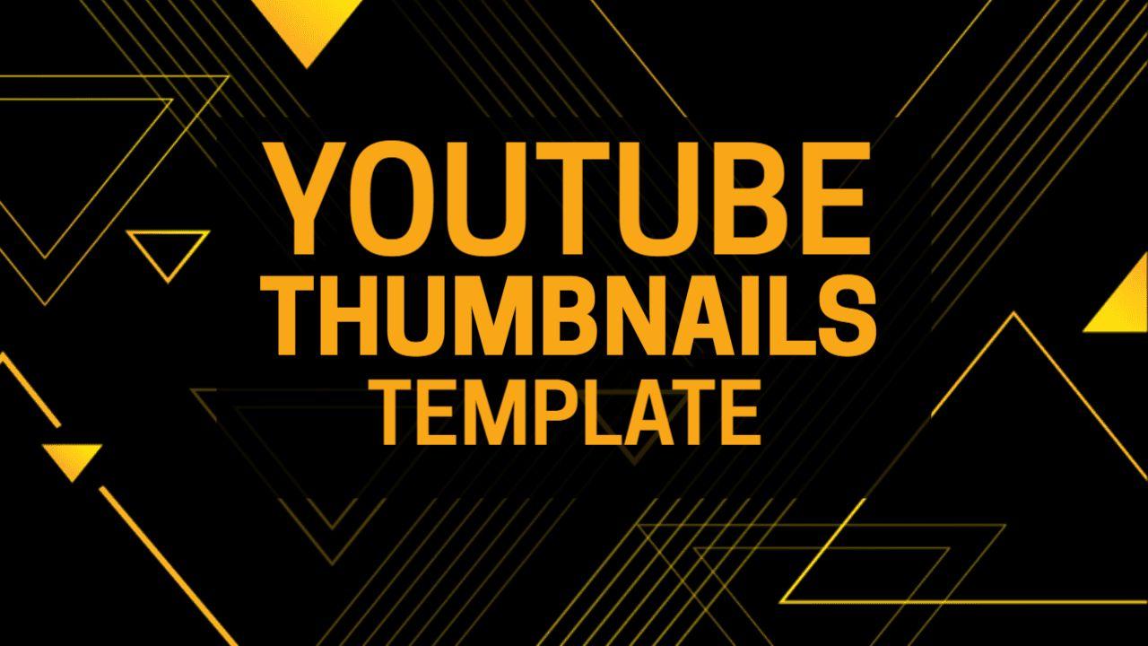 Bold Geometric Shapes Design Abstract YouTube Thumbnail Template