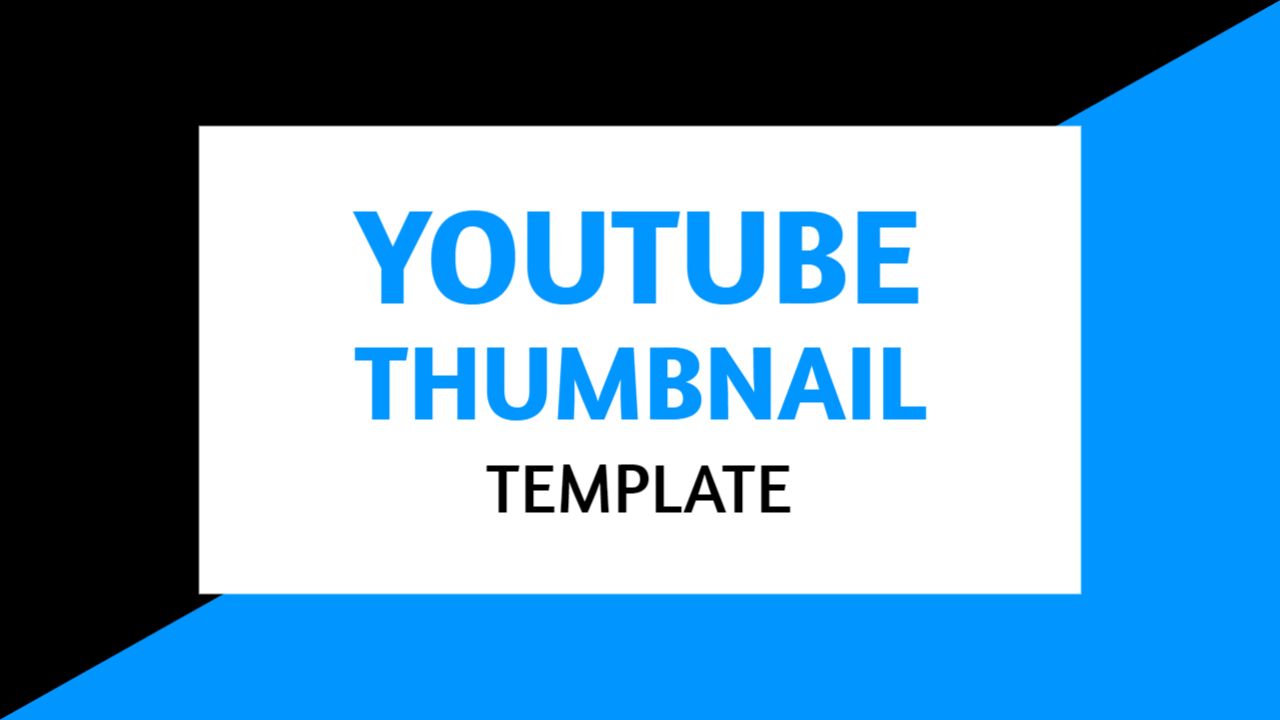 Bold Geometric Shapes Dynamic Abstract YouTube Thumbnail Template