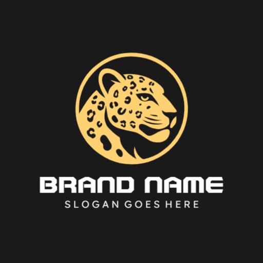 Bold Gold Jaguar Design Representing Wild Adventure Logo Template