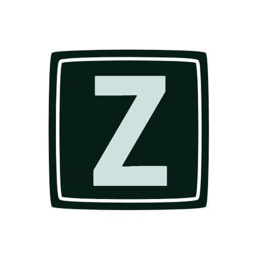 Bold Green and Light Teal Alphabet Z Design Logo Template