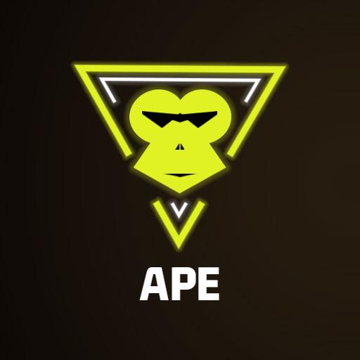 Bold Green Monkey Face Design Representing Ape Logo Template