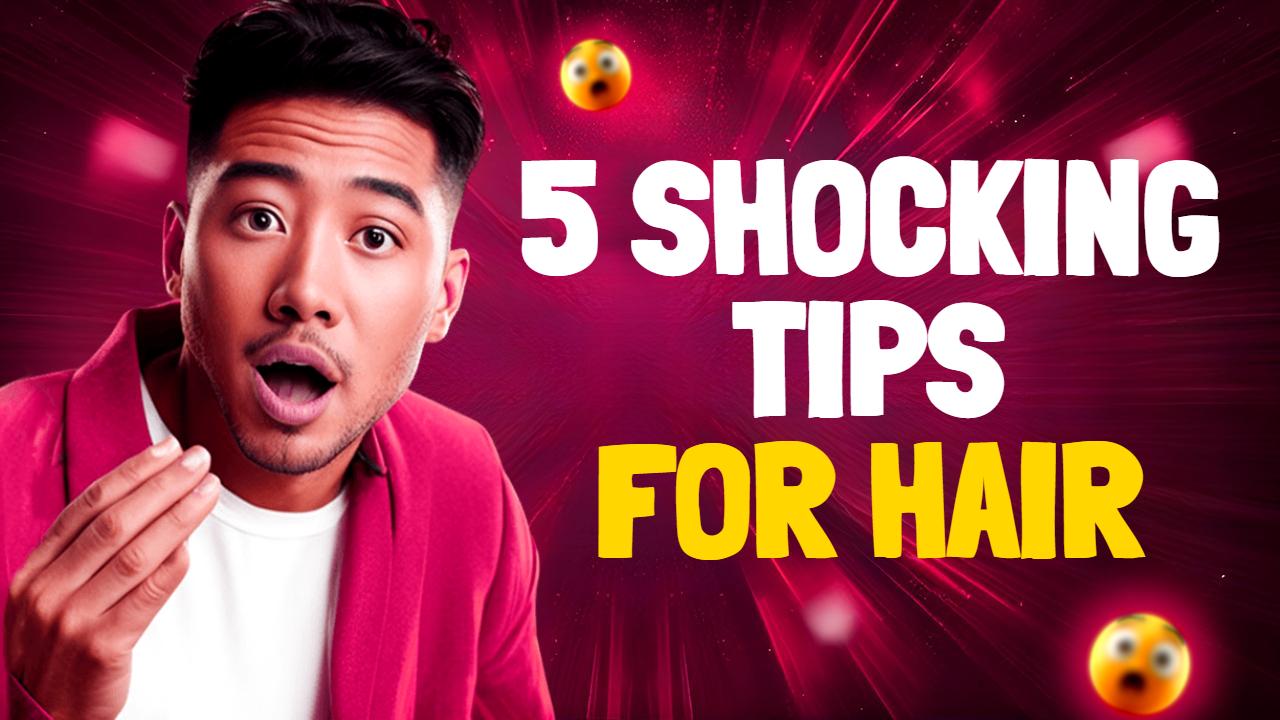Bold Hair Care Secrets Revealed Trending YouTube Thumbnail Template