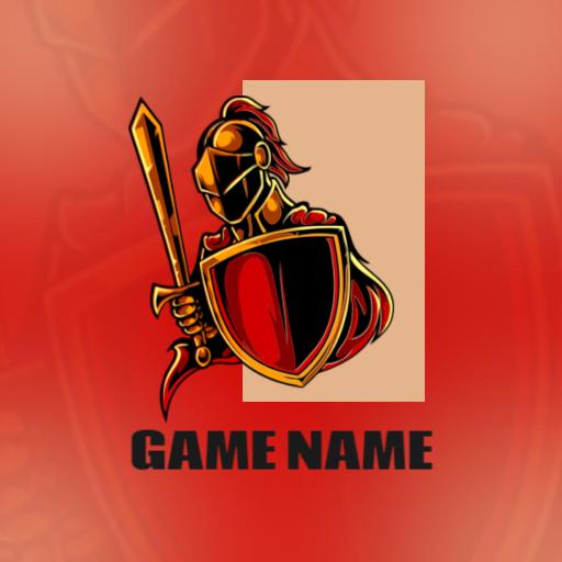 Bold Knight with Shield in Red Esports Gaming Logo Template