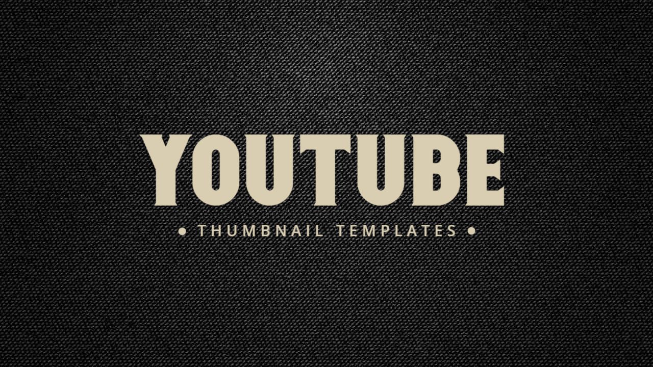 Bold Minimalist Abstract Design YouTube Thumbnail Template