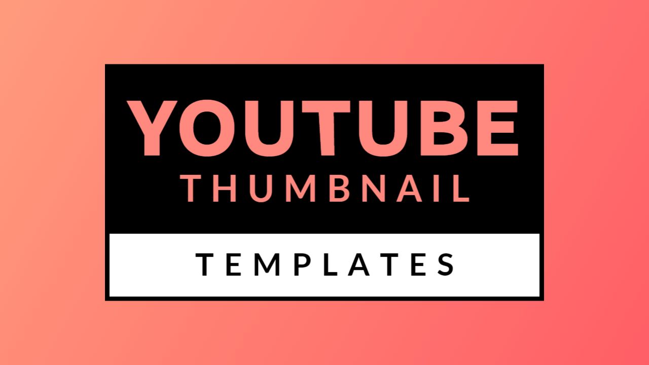 Bold Minimalistic Design Trending YouTube Thumbnail Template