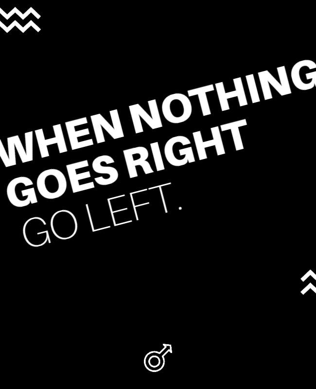 Bold Modern Black Motivational Quote Poster Template