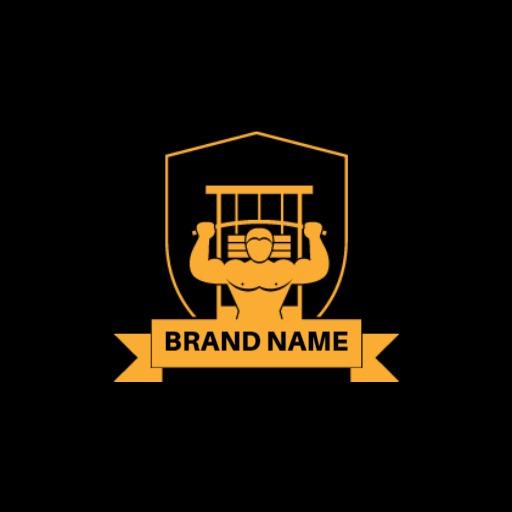 Bold Monochrome Shield Design Representing Luxury Branding Logo Template