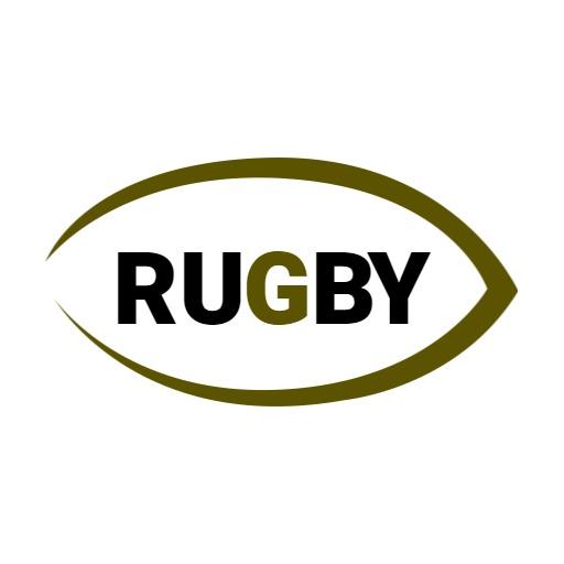 Bold Olive Green Rugby Icon for Athletic Teams Logo Template