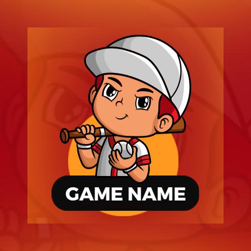 Bold Orange Graphic Featuring Young Athlete in Esports Logo Template