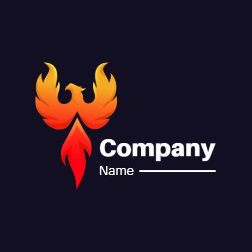 Bold Phoenix Design Symbolizing Fire Industry Logo Template