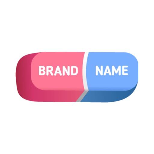 Bold Pink and Blue 3D Button Design for Branding Logo Template