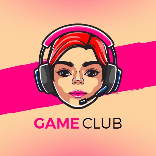 Bold Pink and Red Gaming Character Design for Esports Logo Template