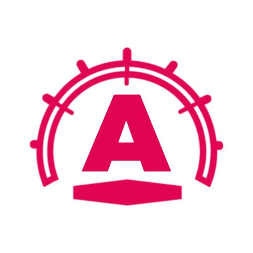 Bold Pink Letter A Design Showcasing Alphabet Creativity Logo Template