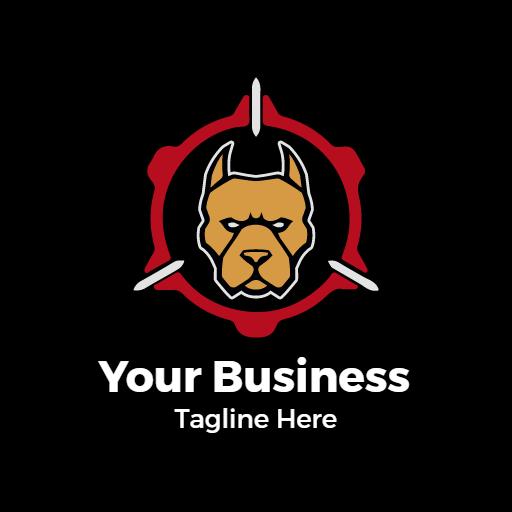 Bold Pitbull Design Highlighting Strength and Loyalty Logo Template