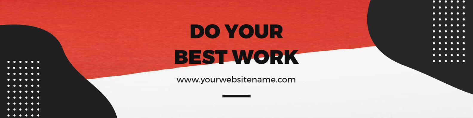 Bold Red and Black Design for Professional LinkedIn Banner Template