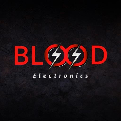 Bold Red and Black Design Highlighting Electronics Theme Logo Template