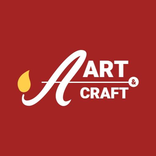 Bold Red and White Design Celebrating Creative Art Logo Template