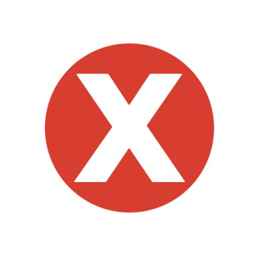 Bold Red Circle Featuring Letter X for Alphabet Design Logo Template
