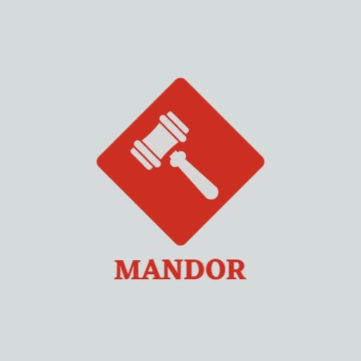Bold Red Gavel Design Representing Trusted Law Firm Logo Template